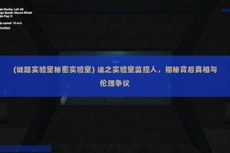 (谜题实验室秘密实验室) 迷之实验室监控人，揭秘背后真相与伦理争议